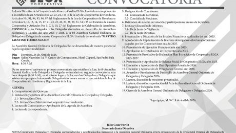 Convocatoria Asamblea General 2025